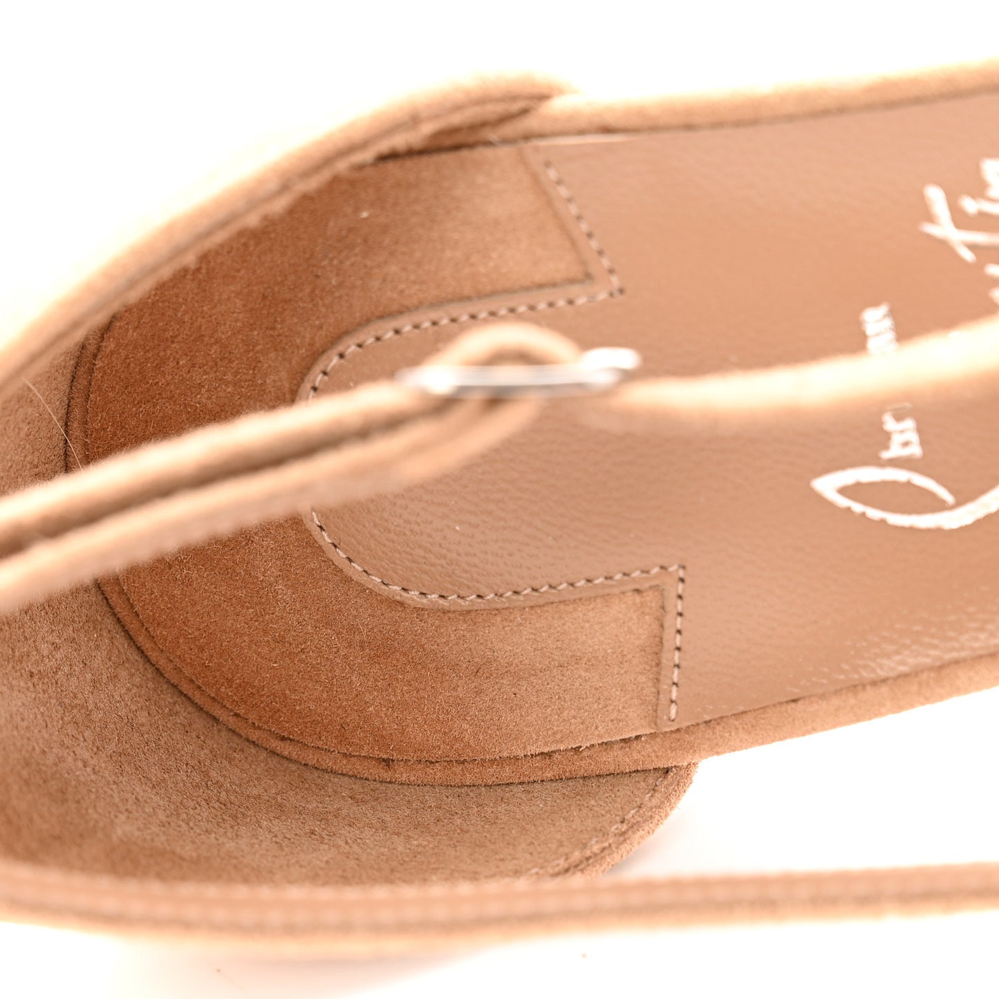 Veau Velours Cut Out Apostrophatoric 80 Pumps 38 Tan
