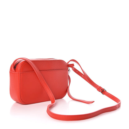 Balenciaga Smooth Calfskin Logo XS Everyday Camera Bag Vivid Red Black 3 of 10
