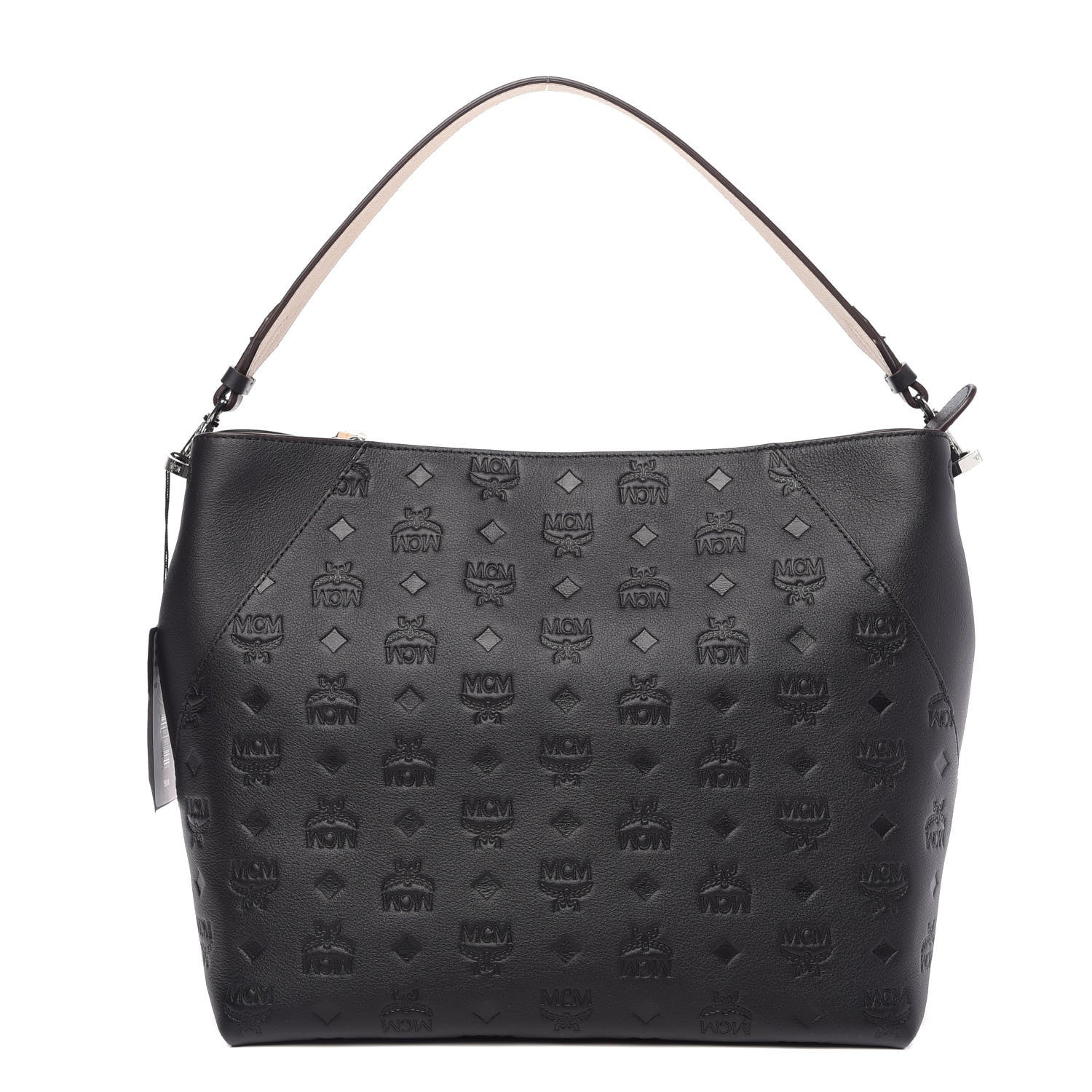 MCM Calfskin Ottomar Medium Klara Hobo Black 1 of 11