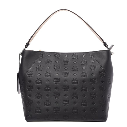 MCM Calfskin Ottomar Medium Klara Hobo Black 1 of 11