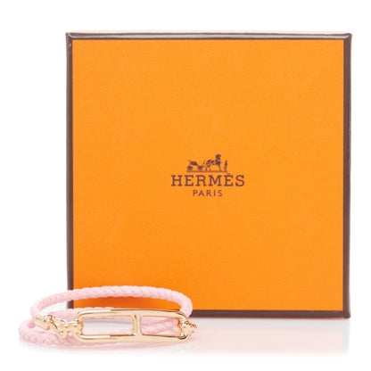 Hermes Swift Roulis Double Tour Bracelet T2 Rose Sakura 2 of 5