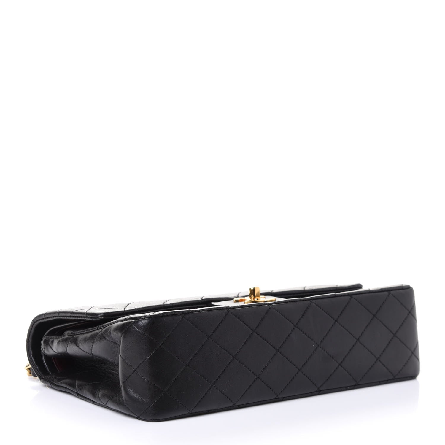 Chanel Lambskin Quilted Double Flap Black 3 of 6