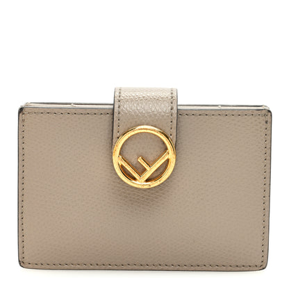 Fendi Vitello Cruise F is Fendi Gusseted Card Holder Tortora 1 of 7