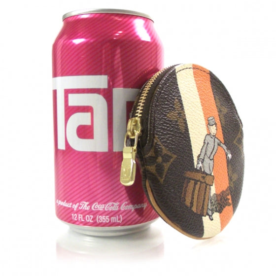 Monogram Groom Round Coin Purse