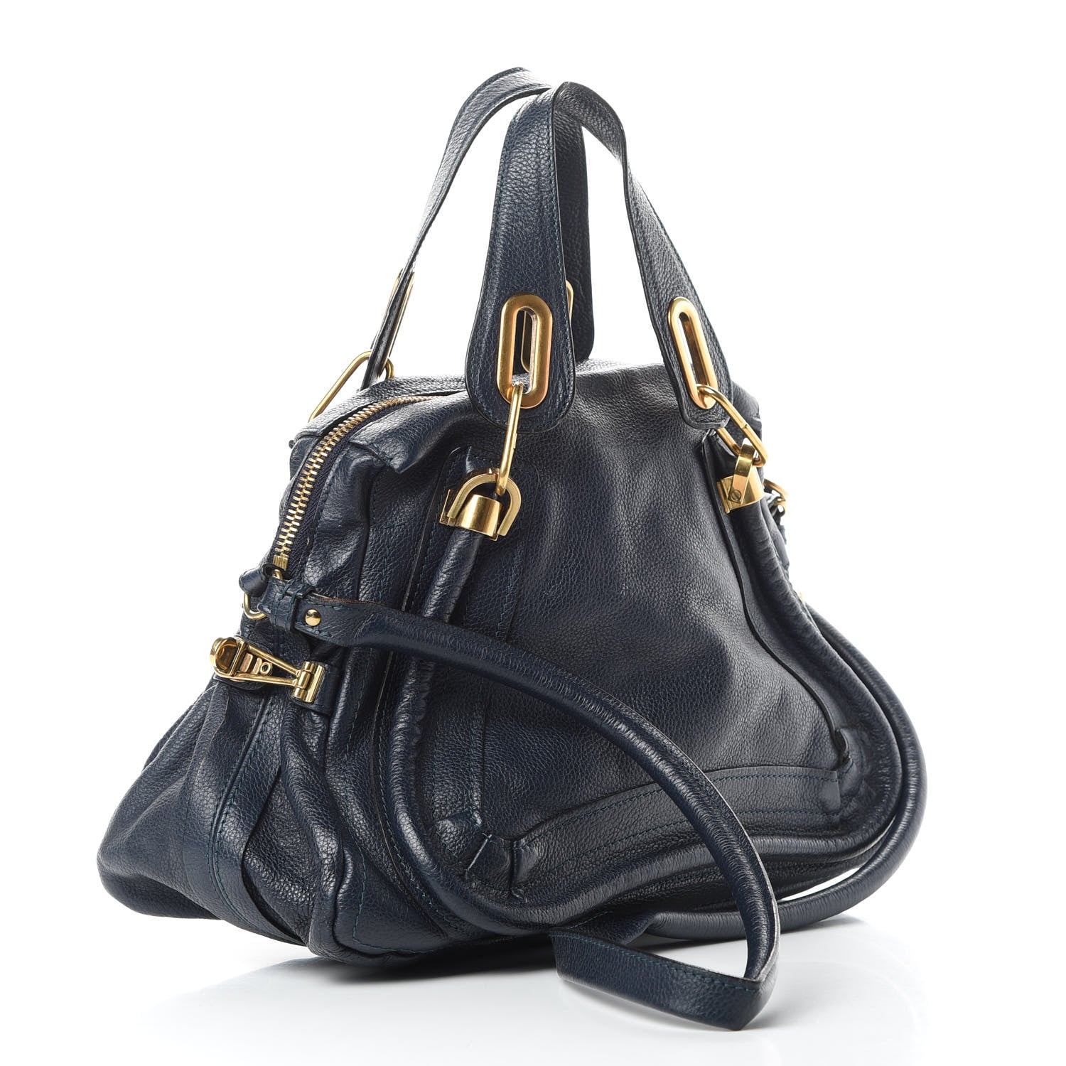 Chloe Calfskin Medium Paraty Navy 3 of 17