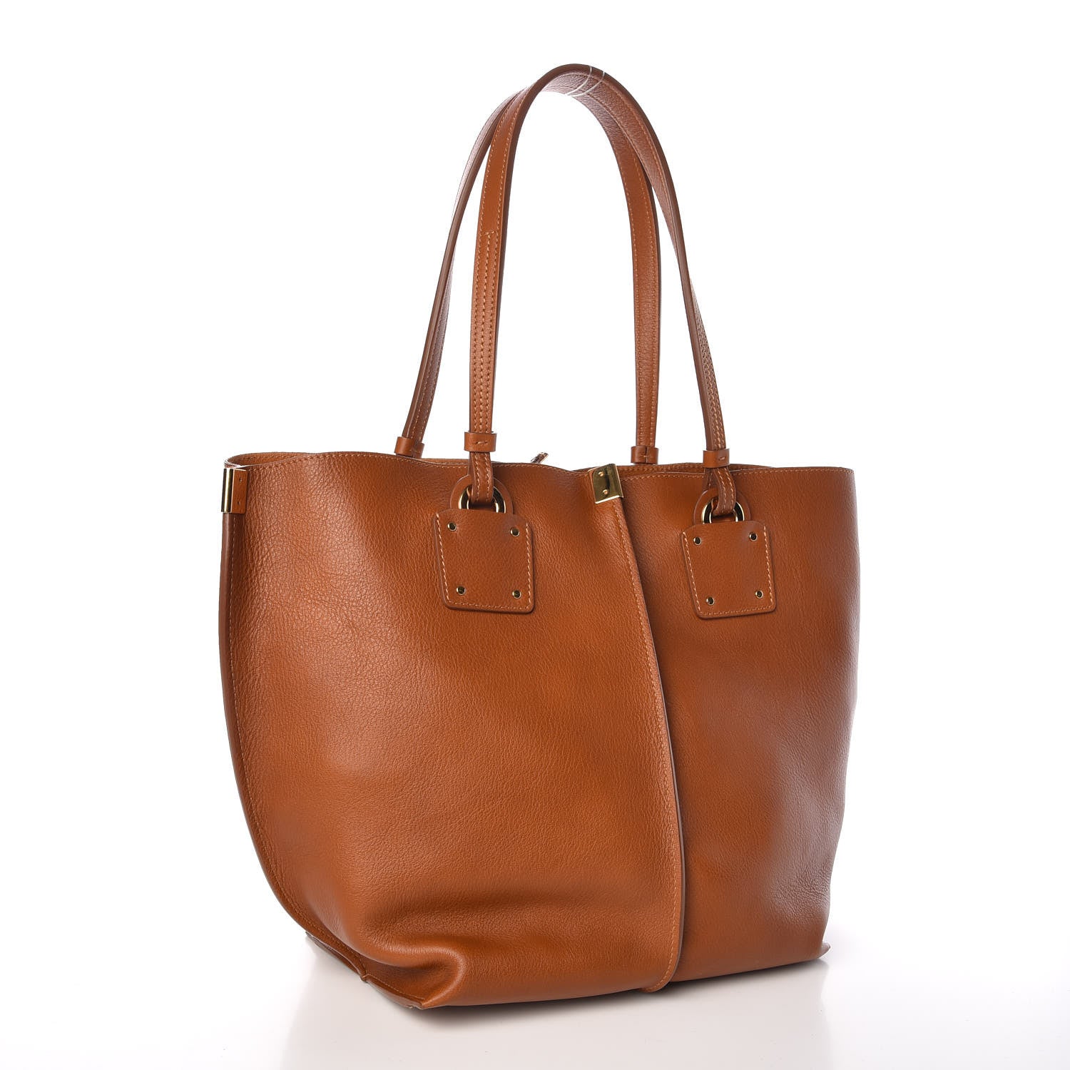Chloe Smooth Calfskin Medium Vick Tote Caramel 4 of 11