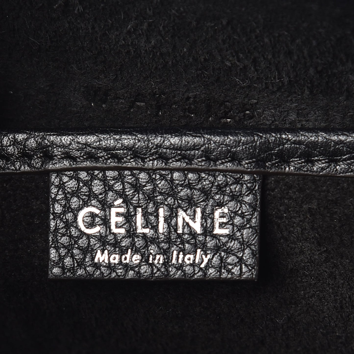 Drummed Calfskin Nano Luggage Black