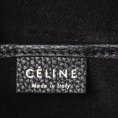 Celine Drummed Calfskin Nano Luggage Black 7 of 10