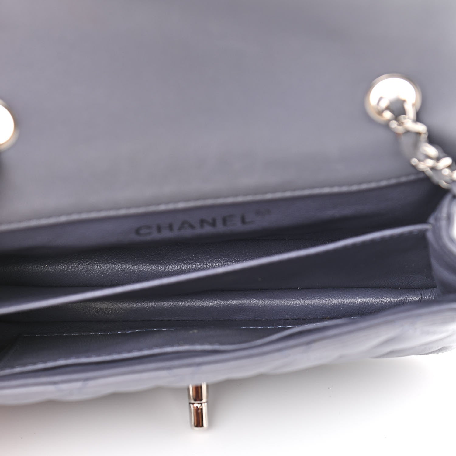 Chanel Lambskin Quilted Extra Mini Rectangular Flap Light Purple 4 of 9