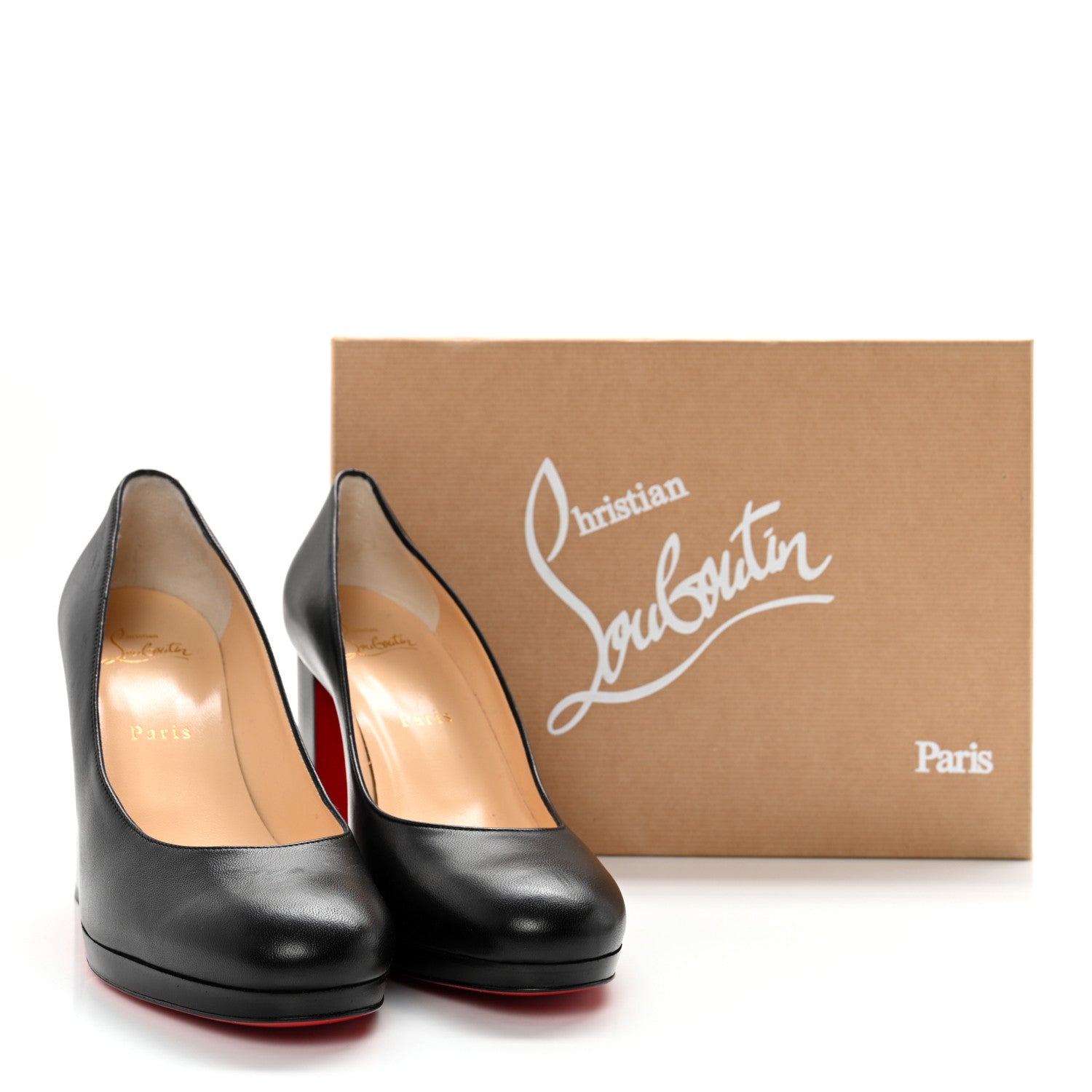 Christian Louboutin Nappa Kabetts 100 Pumps 39 Black Lucido 8 of 8