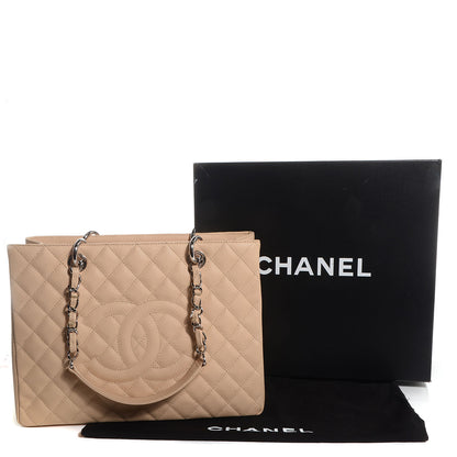 Chanel Caviar Grand Shopping Tote GST Beige Clair 5 of 8