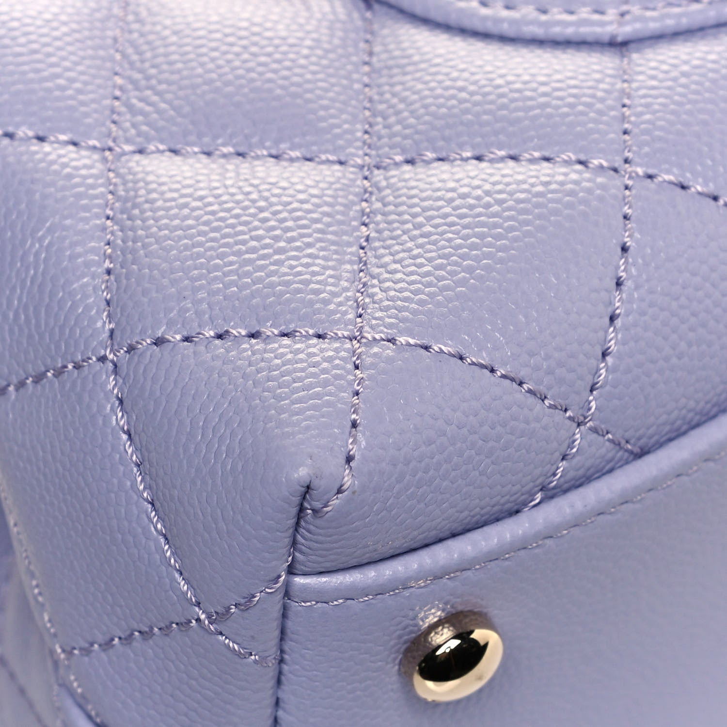 Chanel Caviar Quilted Mini Coco Handle Flap Light Purple 11 of 12