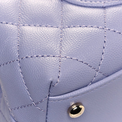 Chanel Caviar Quilted Mini Coco Handle Flap Light Purple 11 of 12