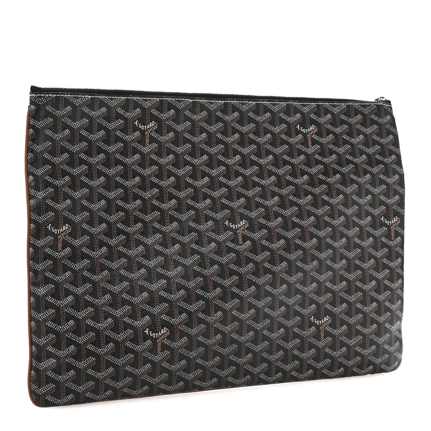 Goyard Goyardine Senat Pochette GM Black Gold 3 of 9