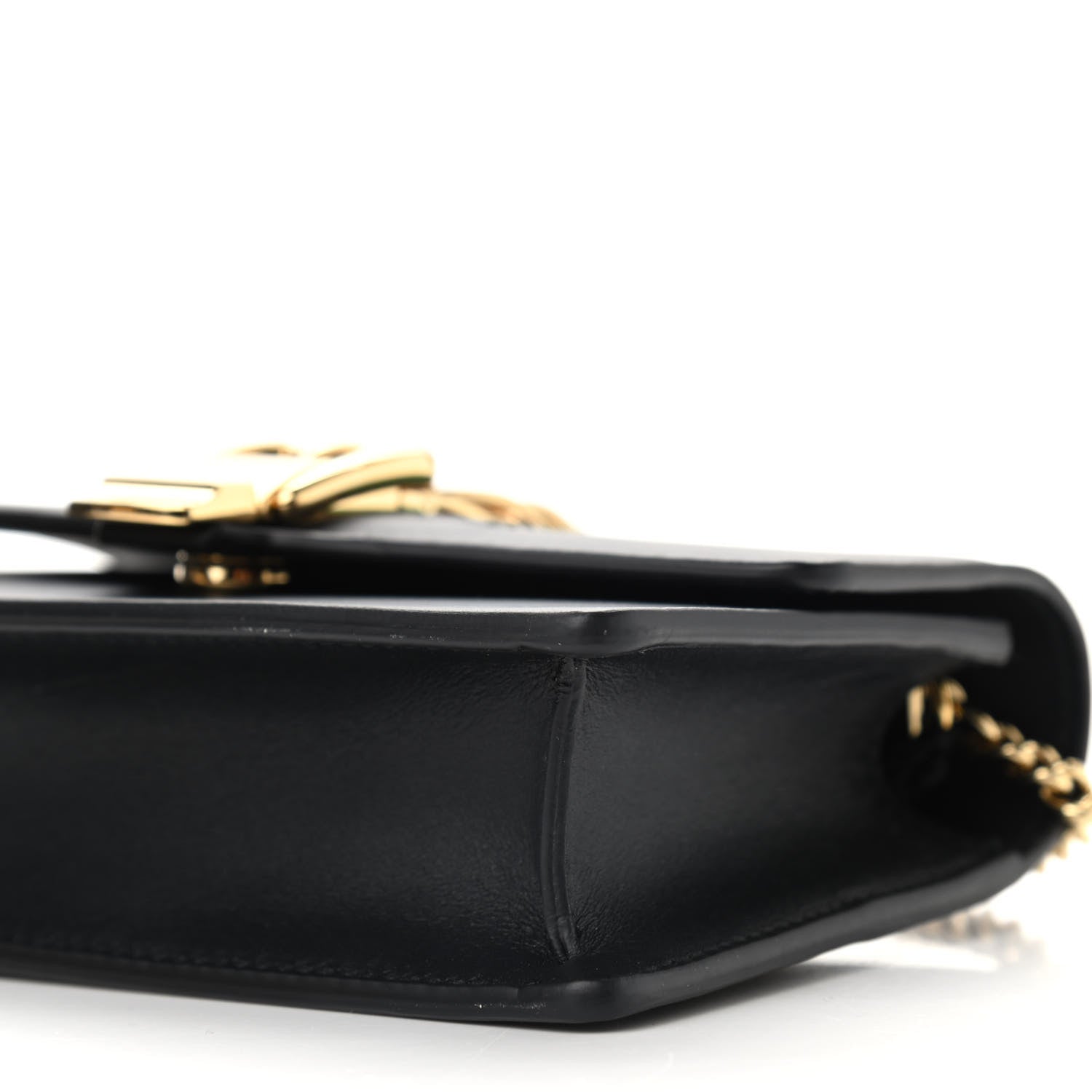 Gucci Calfskin Super Mini Sylvie Chain Shoulder Bag Black 9 of 9