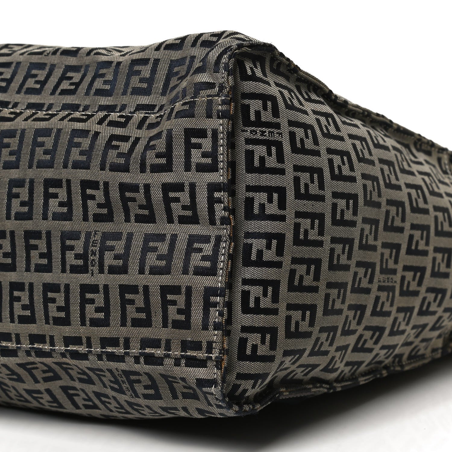 Fendi Zucchino Shopping Tote Navy 5 of 9