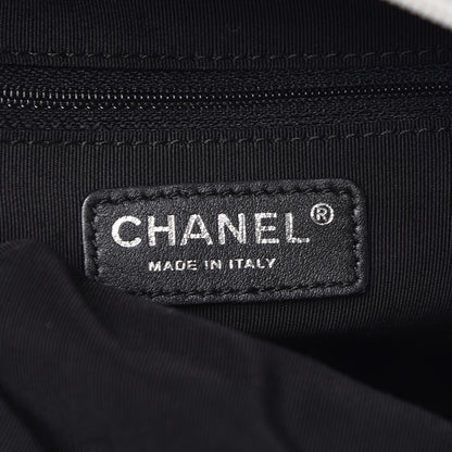 Chanel Toile Striped Coco Paris Tote Navy 6 of 10