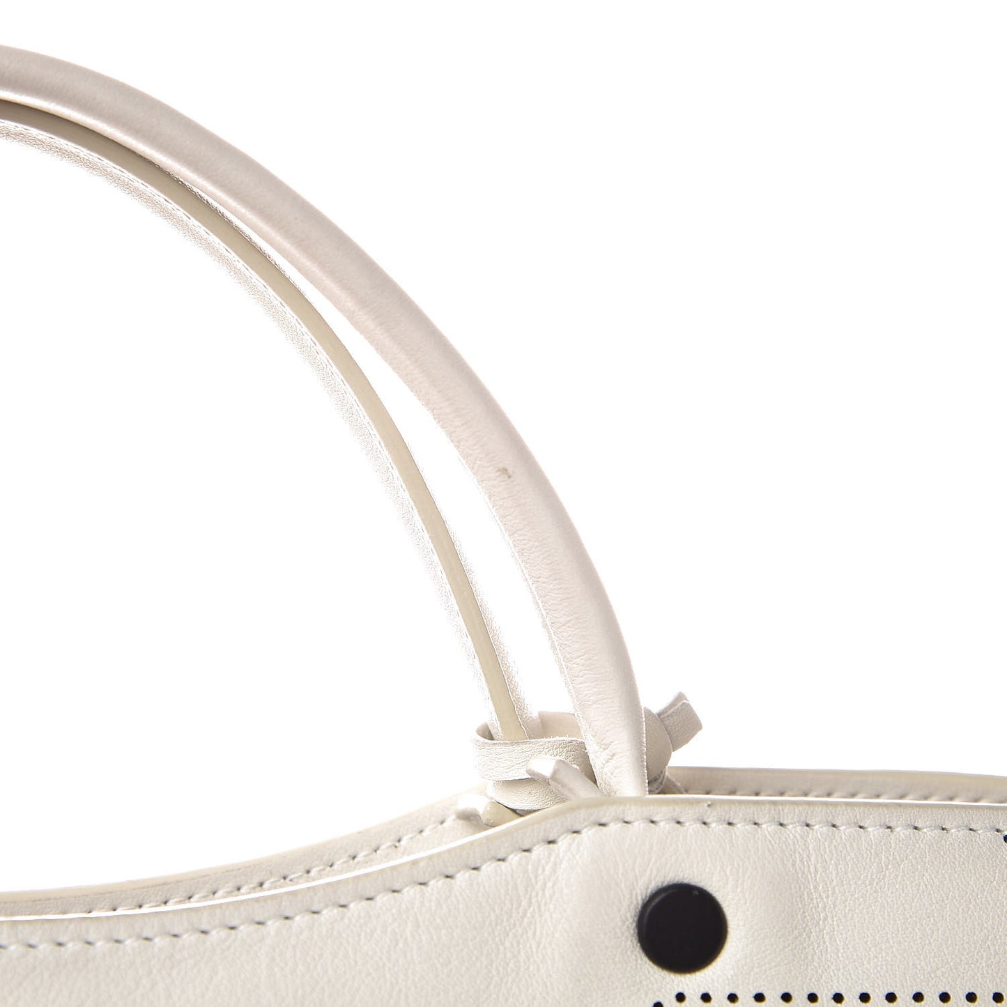 Veau Soyeux Bi-Color Perforated Blackout Hardware City White Black