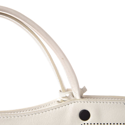Balenciaga Veau Soyeux Bi-Color Perforated Blackout Hardware City White Black 9 of 15