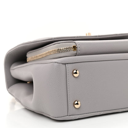 Chanel Caviar Quilted Medium Business Affinity Flap Grey 9 of 11