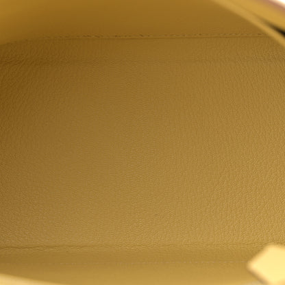 Hermes Togo Kelly Retourne 25 Jaune Poussin 5 of 11