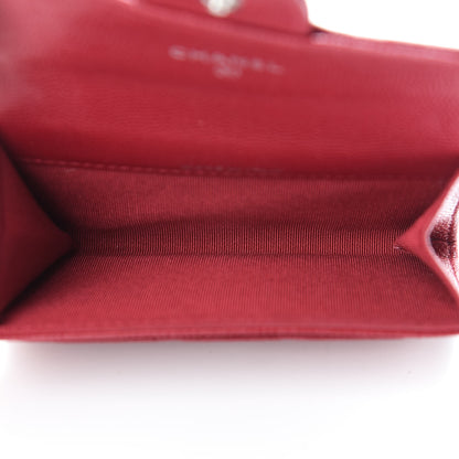 Chanel Caviar Quilted Flap Card Holder Dark Pink 5 of 9