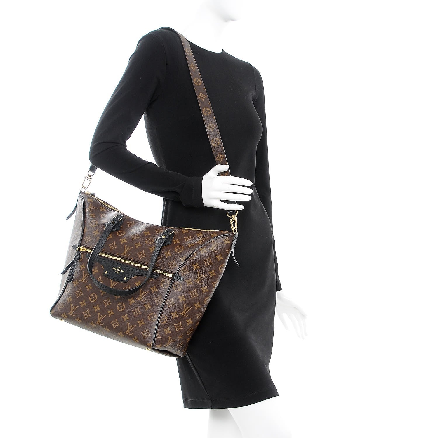 Louis Vuitton Monogram Tournelle MM Black 2 of 8