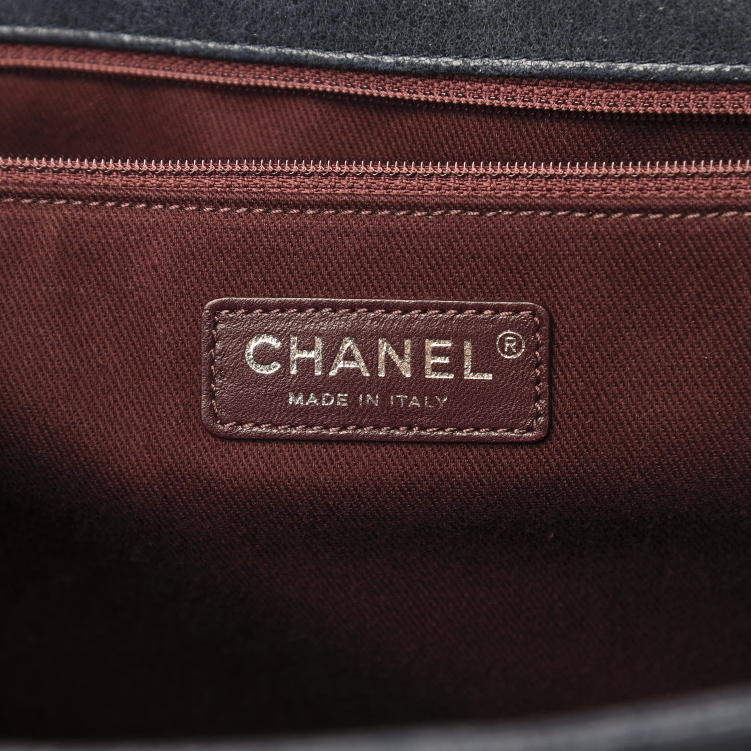 Chanel Goatskin Quilted Large Gentle Boy Flap Navy 6 of 12