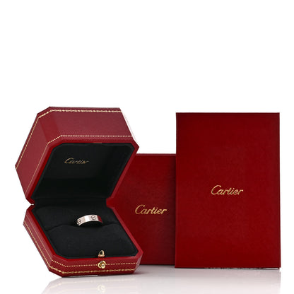 Cartier 18K White Gold 5.5mm LOVE Ring 63 10.25 5 of 5