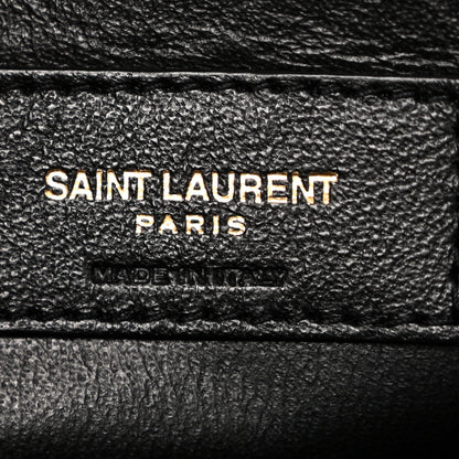 Saint Laurent Patent Matelasse Monogram Large Vicky Chain Bag Black 6 of 12