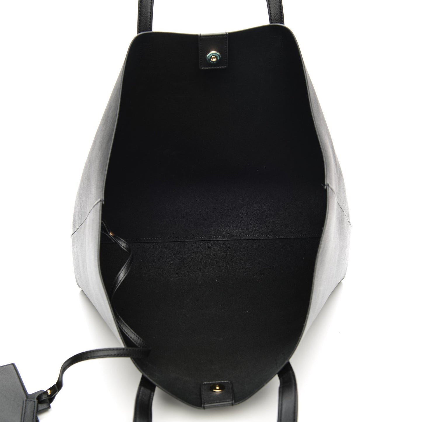 Calfskin Large Shopping Tote Black