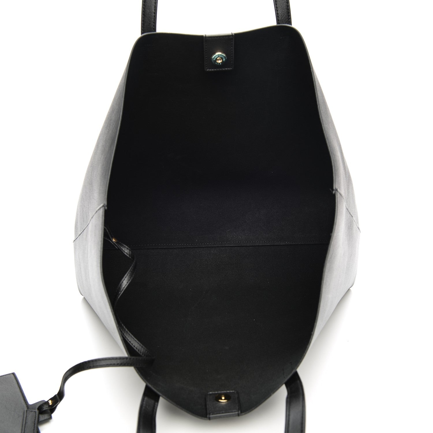 Saint Laurent Calfskin Large Shopping Tote Black 6 of 8