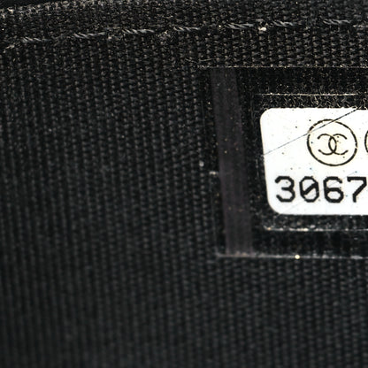 Chanel Lambskin Quilted Zirconium Clutch With Chain Black 9 of 12