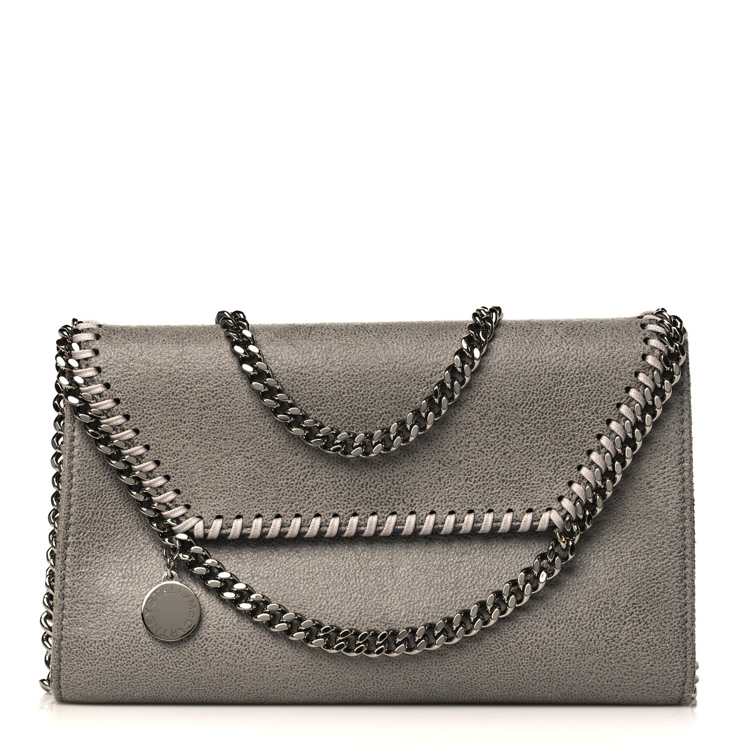 Stella McCartney Shaggy Deer Mini Falabella Crossbody Bag Light Grey 1 of 9