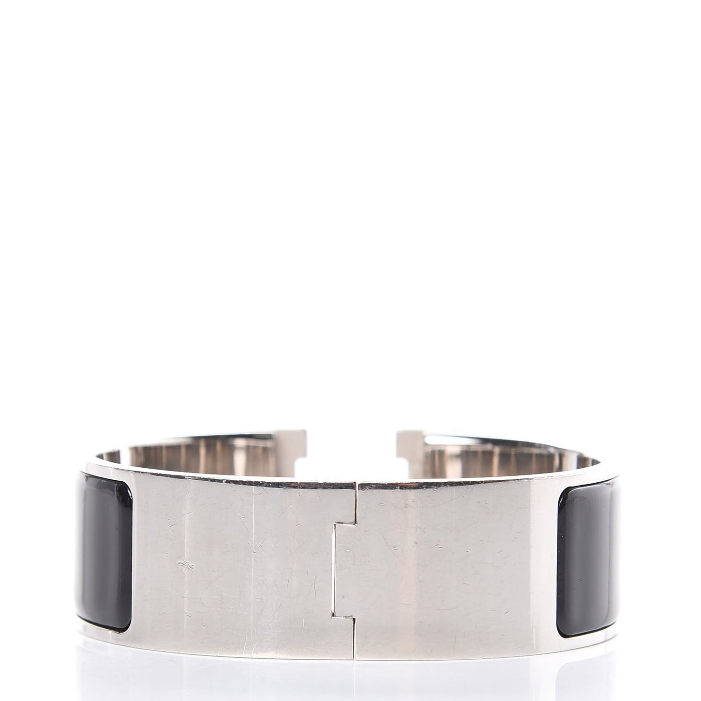 Enamel Wide Clic Clac H Bracelet PM Black