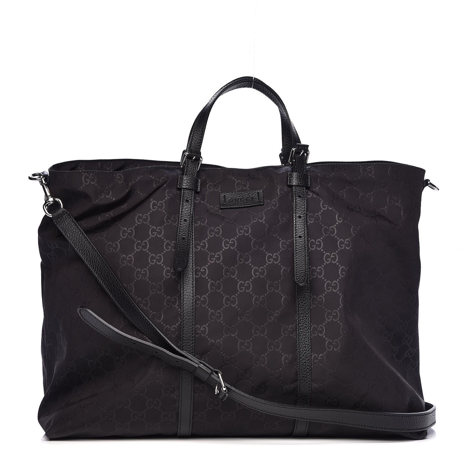 Gucci Nylon Monogram Light Duffle Bag Black 1 of 11