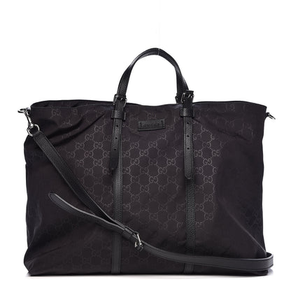 Gucci Nylon Monogram Light Duffle Bag Black 1 of 11