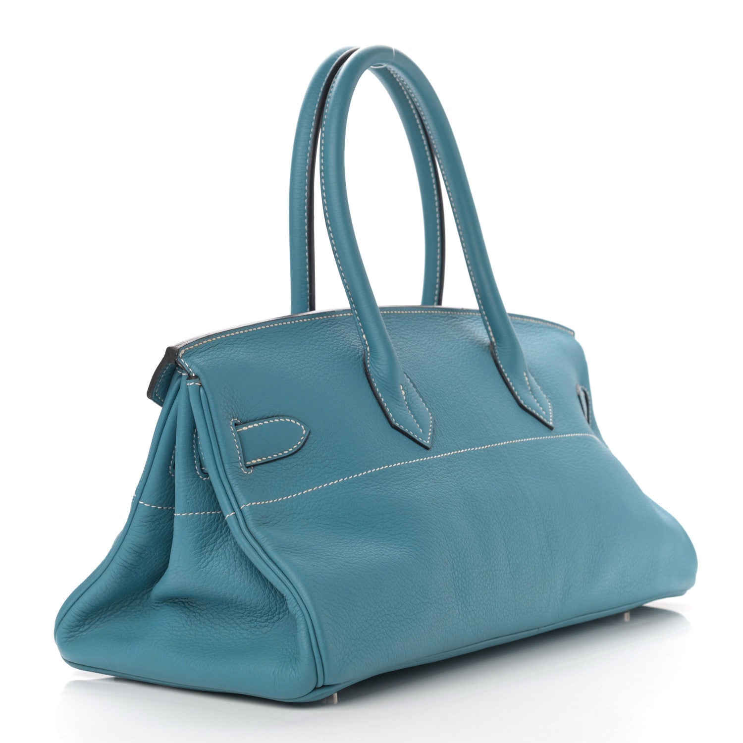 Hermes Taurillon Clemence JPG Birkin 42 Blue Jean 3 of 13