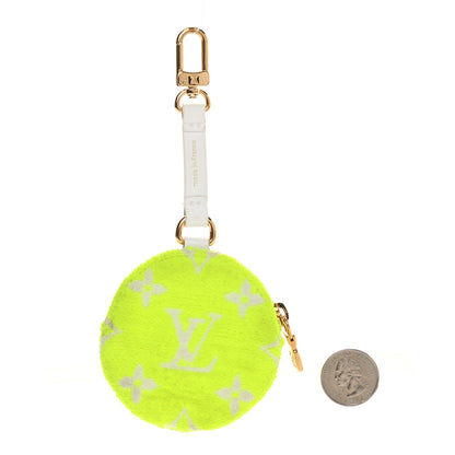 Louis Vuitton Fabric LV Match Ellipse BB Round Coin Purse Yellow 2 of 5