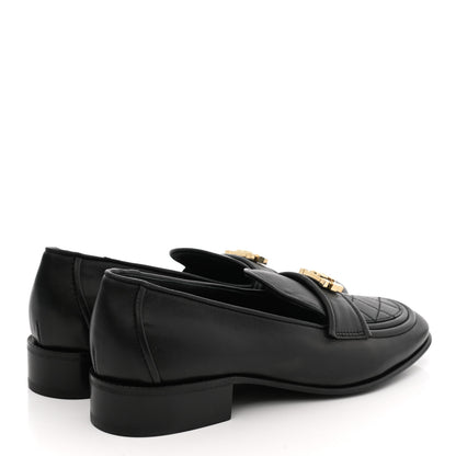 Chanel Lambskin Quilted Boy Loafers 36.5 Black 4 of 11