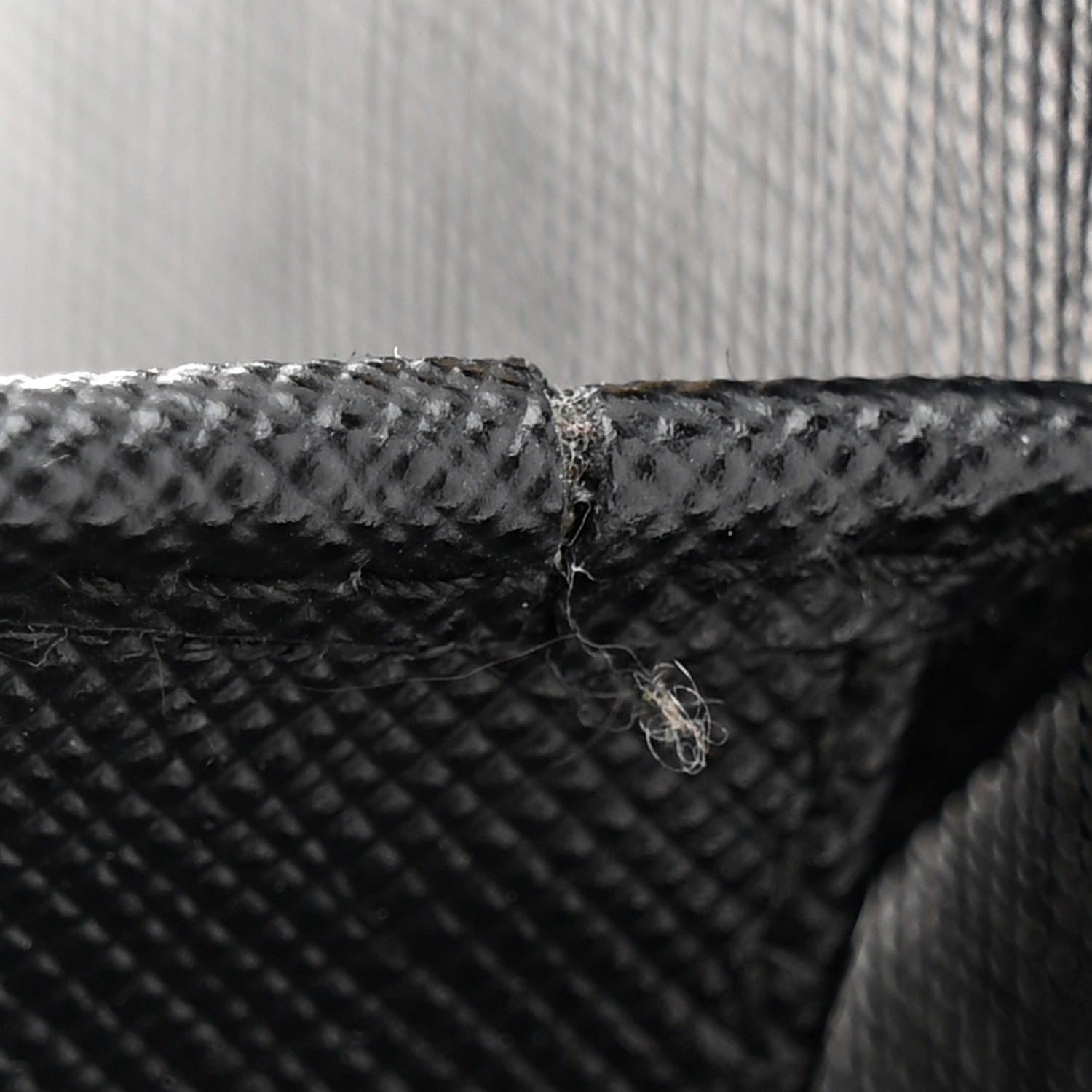 Prada Saffiano Metal Oro Chain Wallet Black 11 of 12