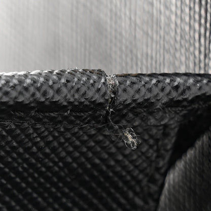 Prada Saffiano Metal Oro Chain Wallet Black 11 of 12