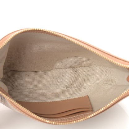 Burberry Canvas Smooth Calfskin Olympia Shoulder Bag Natural Tan 5 of 9