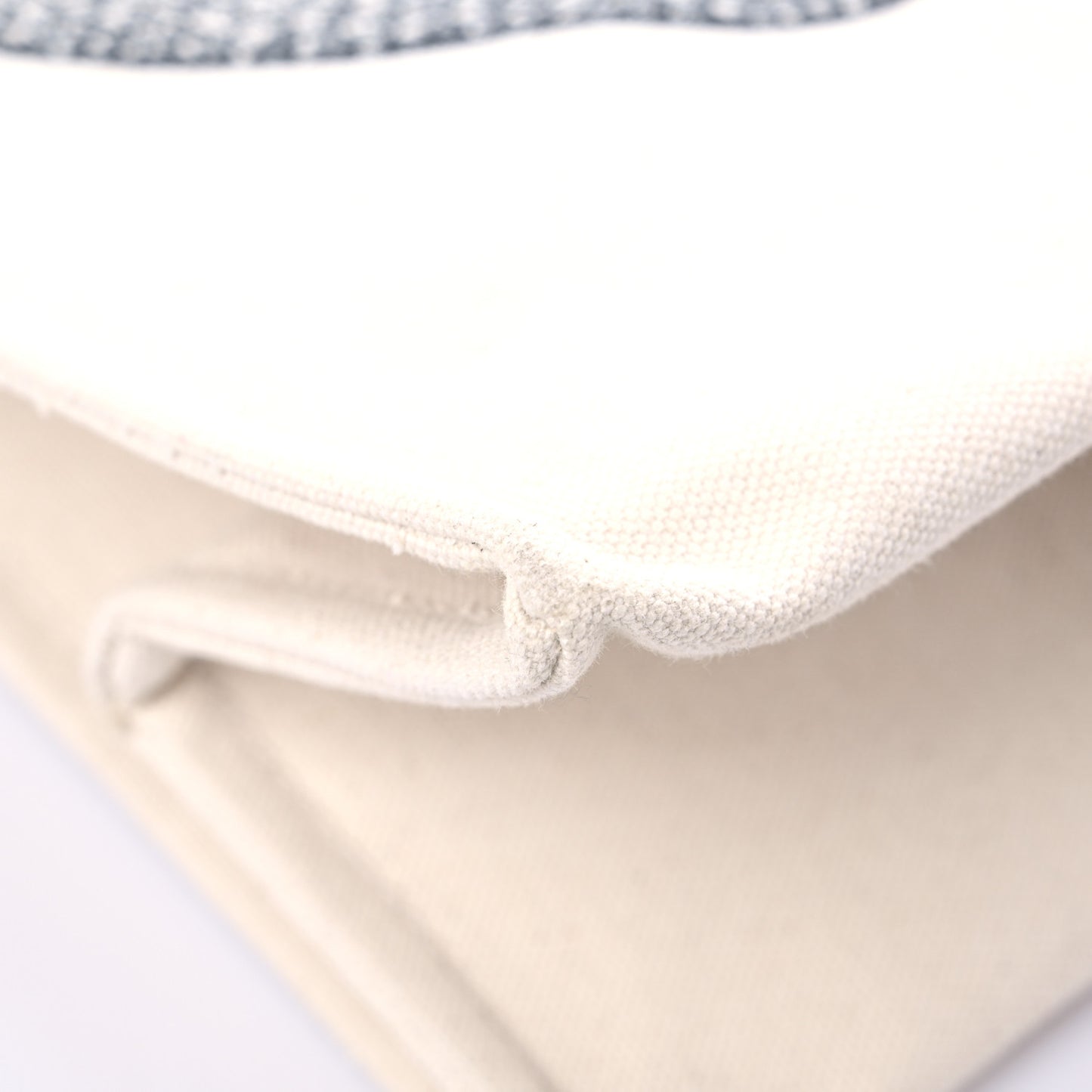 Cotton Ouroboros-print Vertical Tote Cream