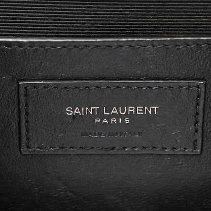 Saint Laurent Grain De Poudre Medium Classic Monogram Monochrome Kate Satchel Black 6 of 18