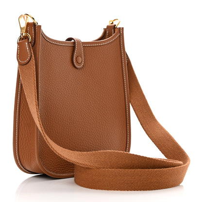 Hermes Taurillon Clemence Evelyne TPM Gold 3 of 11