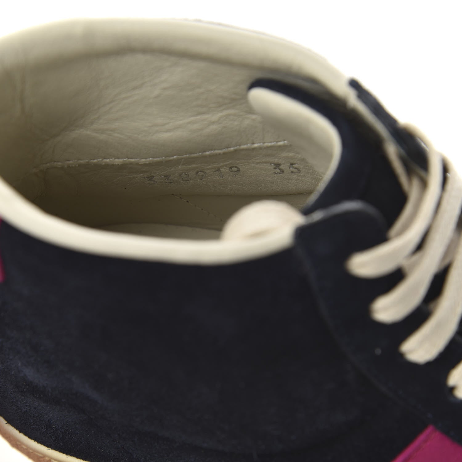 Gucci Suede Web High Top Sneakers 35 Black 8 of 8