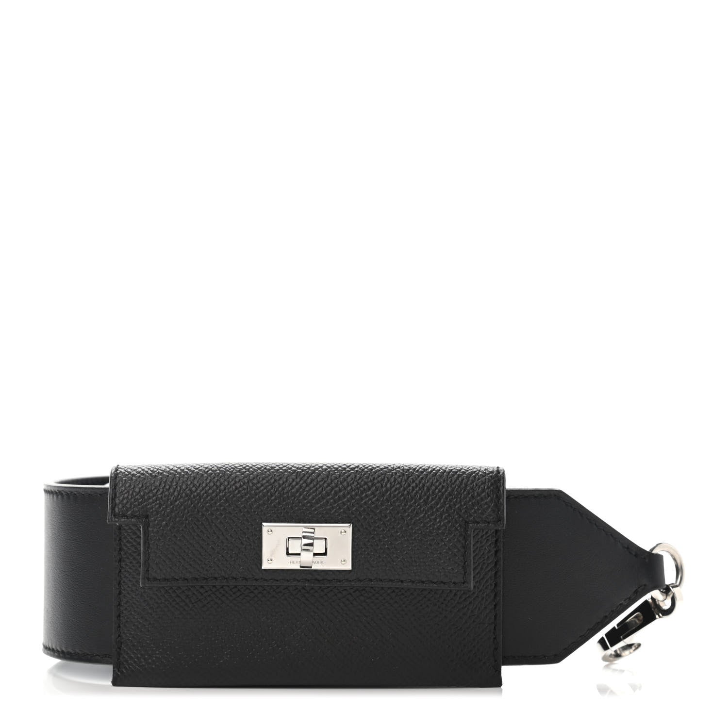 Hermes Swift Epsom Pocket Kelly Shoulder Strap Black 1 of 4