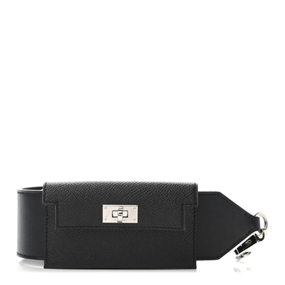 Hermes Swift Epsom Pocket Kelly Shoulder Strap Black 1 of 4