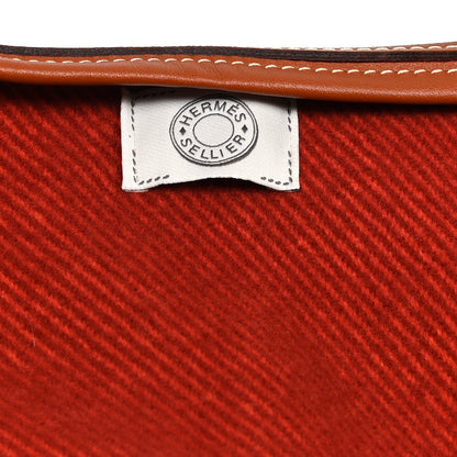 Hermes Merino Wool Cashmere Rocabar Poncho Rouge H 3 of 4